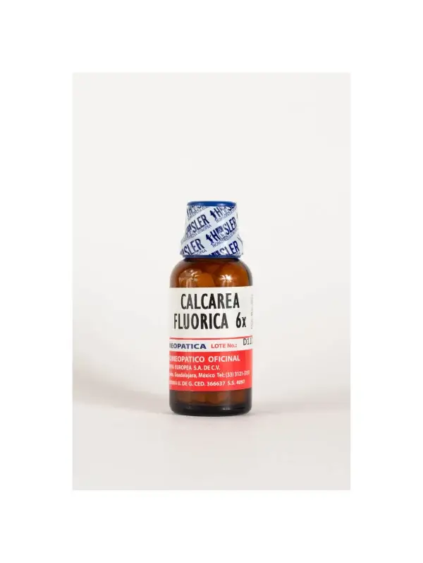 Calcarea Fluorica 6X de Haslers | Auxiliar en el Tratamiento de Problemas de Elasticidad de Tejidos y Sistema Óseo | Medicamento Homeopático