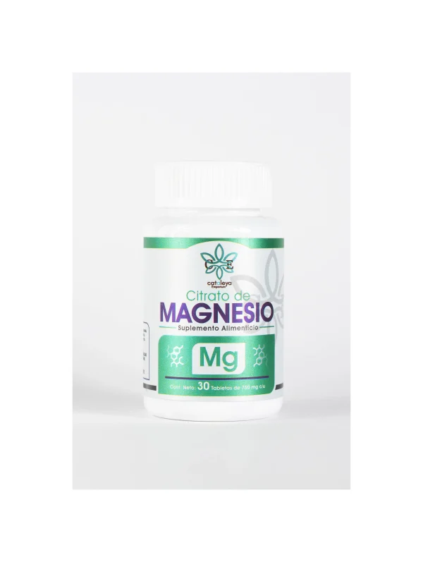 Citrato de Magnesio de CE Cataleya Emporium | Suplemento Alimenticio para Apoyo Muscular y Nervioso | Minerales Esenciales | 30 Tabletas 750 mg