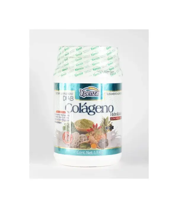 Colágeno Hidrolizado con Omega 3, 6 y 9 de Ypensa | Suplemento Alimenticio para Piel, Cabello y Articulaciones