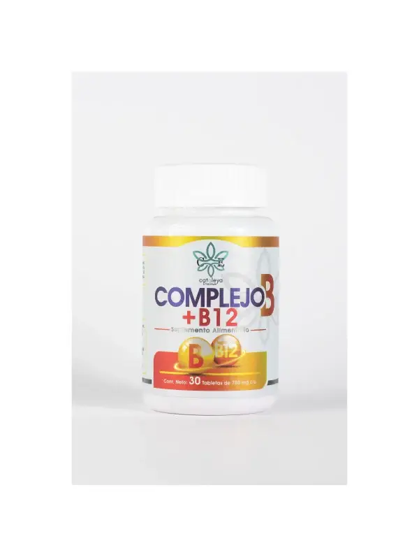 Complejo B + B12 de CE Cataleya Emporium | Suplemento Alimenticio para Energía y Sistema Nervioso | 30 Tabletas 750 mg