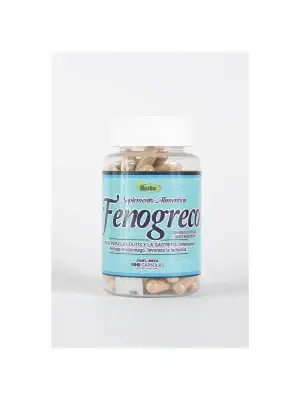 Fenogreco de Herba+ | Suplemento Alimenticio Fenogreco con Anis Estrella y Nuez Moscada | 100 Capsulas 500 mg