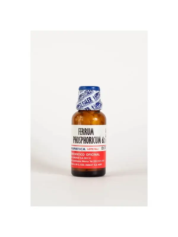 Ferrum Phosphoricum 6X de Haslers | Auxiliar en el Tratamiento de Procesos Inflamatorios y Estados Febriles Iniciales | Medicamento Homeopático