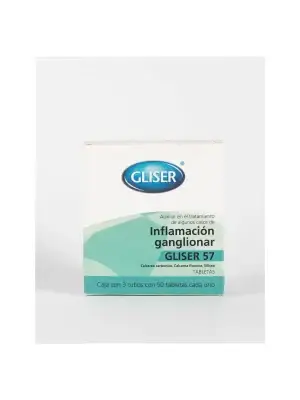 Inflamación Ganglionar de GLISER | Auxiliar en el Tratamiento de Algunos Casos de Inflamación Ganglionar | 3 Tubos 50 Tabletas