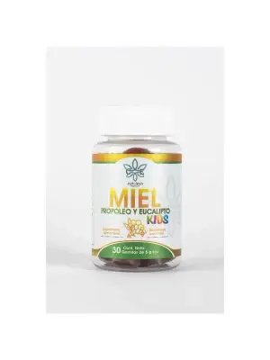 Miel, Propóleo y Eucalipto de CE Cataleya Emporium | Suplemento Natural para Vías Respiratorias | 30 Gomitas 5g
