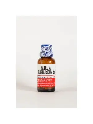 Natrum Sulphuricum 6X de Haslers | Auxiliar en el Tratamiento de Trastornos Hepáticos y Digestivos | Medicamento Homeopático