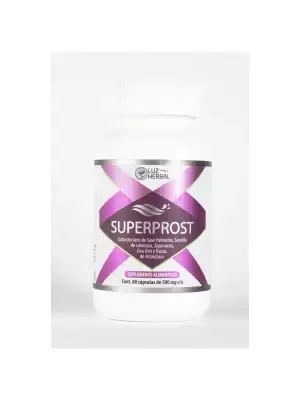 Superprost de Luz Herbal | Suplemento Alimenticio para Apoyo de la Próstata | 60 cápsulas 500 mg