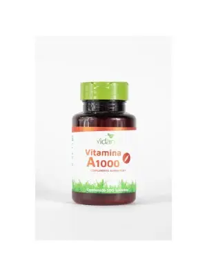 Vitamina A 1000 de Vidanat | Suplemento Alimenticio Vitamínico | 100 Tabletas 200 mg