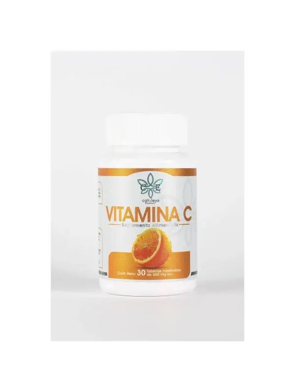 Vitamina C de CE Cataleya Emporium | Suplemento Alimenticio Antioxidante | 30 Tabletas Masticables 500 mg