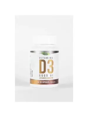 Vitamina D3 5000 UI de Vidanat | Suplemento Alimenticio para Sistema Inmunológico y Salud Ósea | 60 Capsulas 180 mg