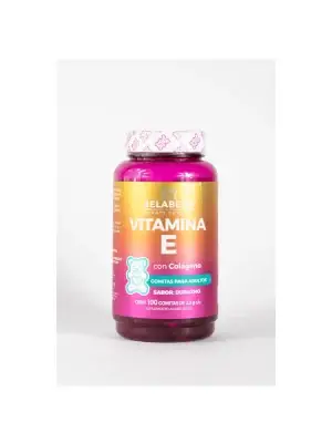 Vitamina E con Colágeno de Belabear Beauty Gummies | Suplemento Alimenticio para Piel, Cabello y Antioxidante | 100 gomitas de 2.8 g