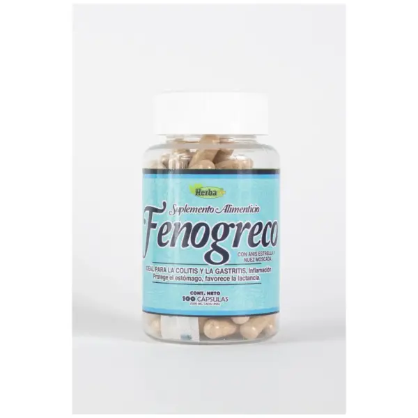 Fenogreco de Herba+ | 100 Capsulas 500 mg