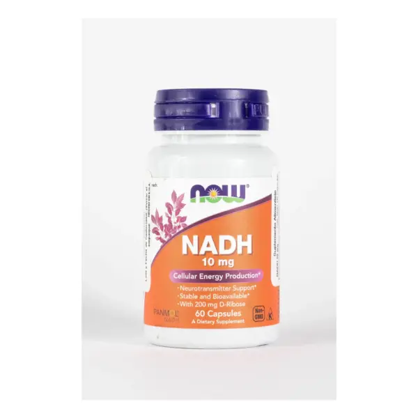 NADH 10 mg con D-Ribosa de Now | 60 Cápsula