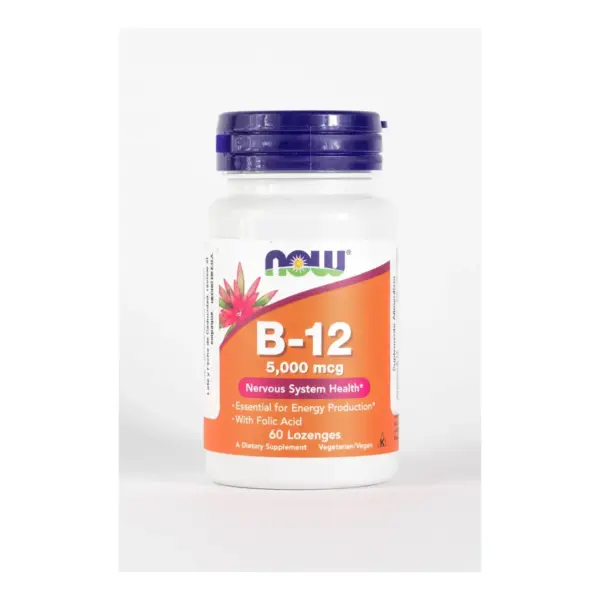 Vitamina B-12 5000mcg de NOW Foods | 60 pastillas
