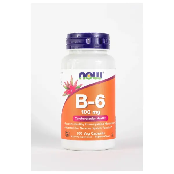 Vitamina B6 100 mg de Now | 250 cápsulas.