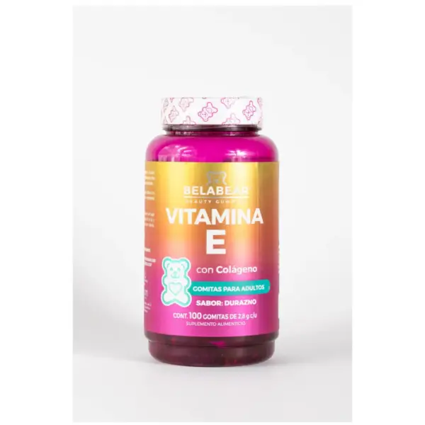Vitamina E con Colágeno Belabear Gummies | 100 gomitas 2.8g