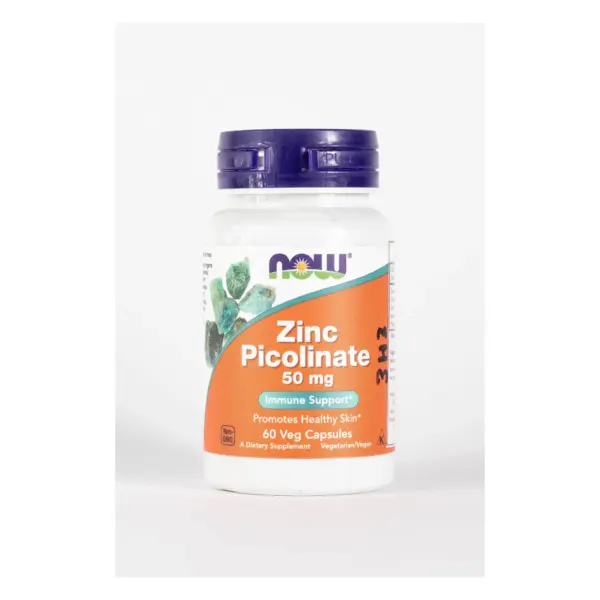 Picolinato de zinc 50 mg de Now | 120 capsulas vegetales